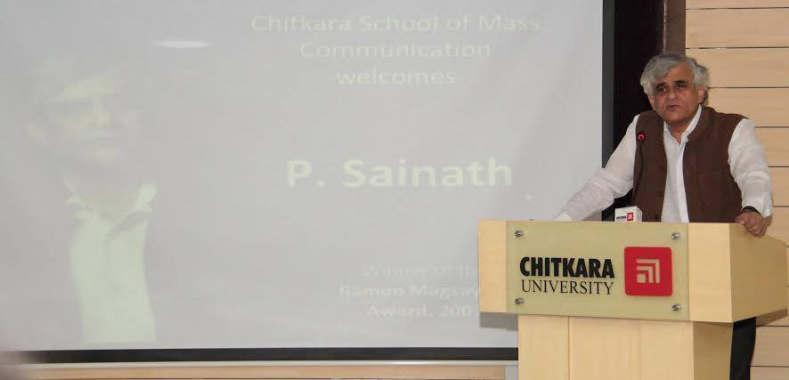 Veteran-Journalist-P-Sainath’s-(Magsaysay-Award-Winner)-at-Chitkara-School-of-Mass-Communication