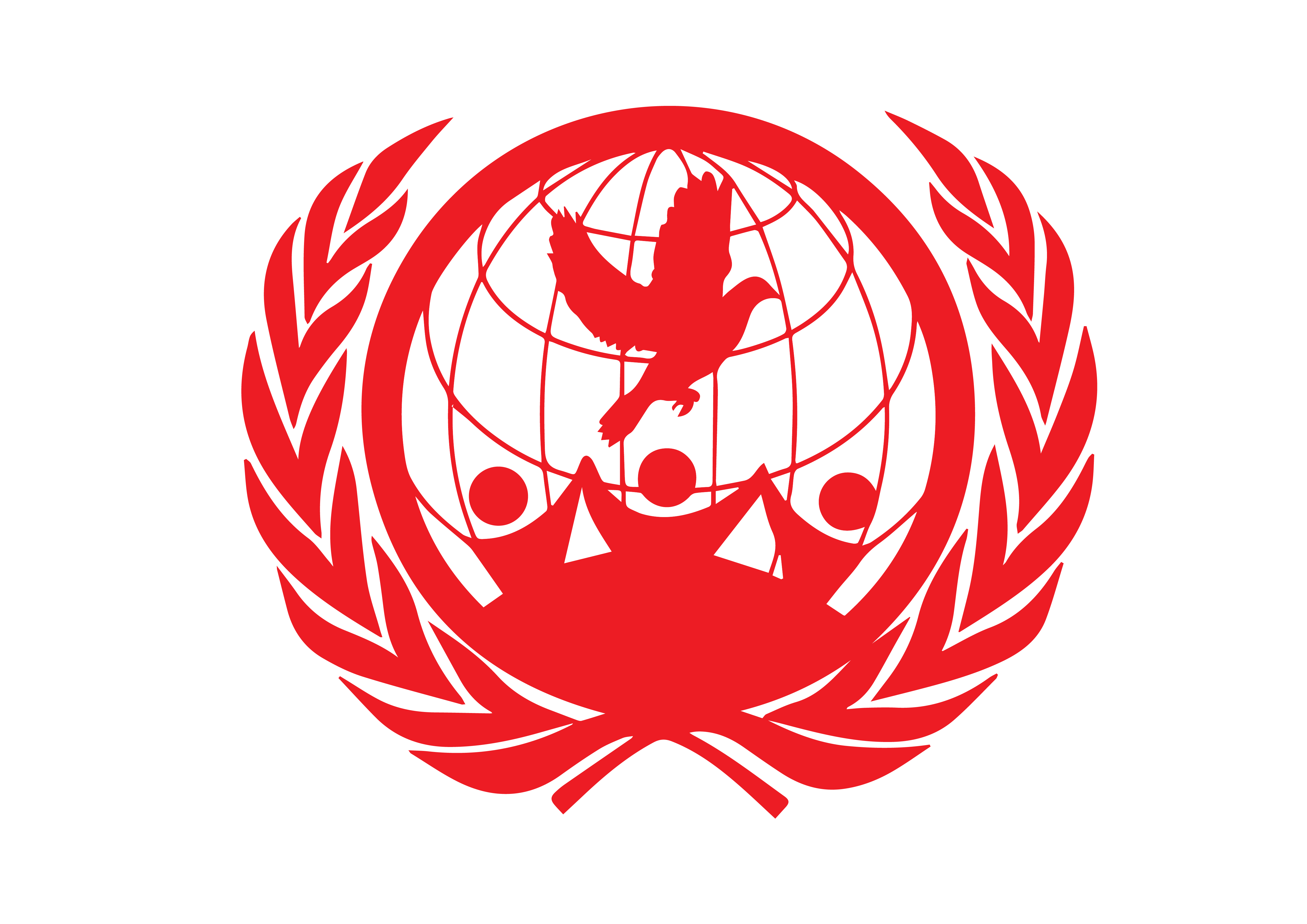 Arya vidya mandir model united nations logo on Craiyon